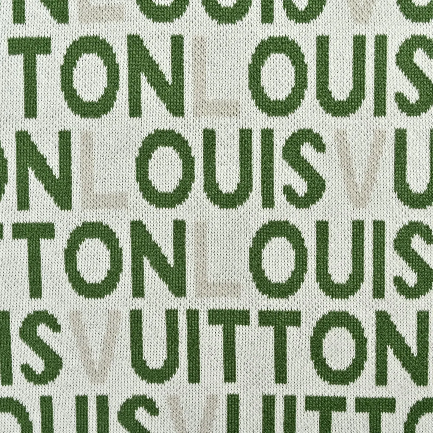 Louis Vuitton/Louis Vuitton 26ss barrage letter jacquard knitted short sleeves